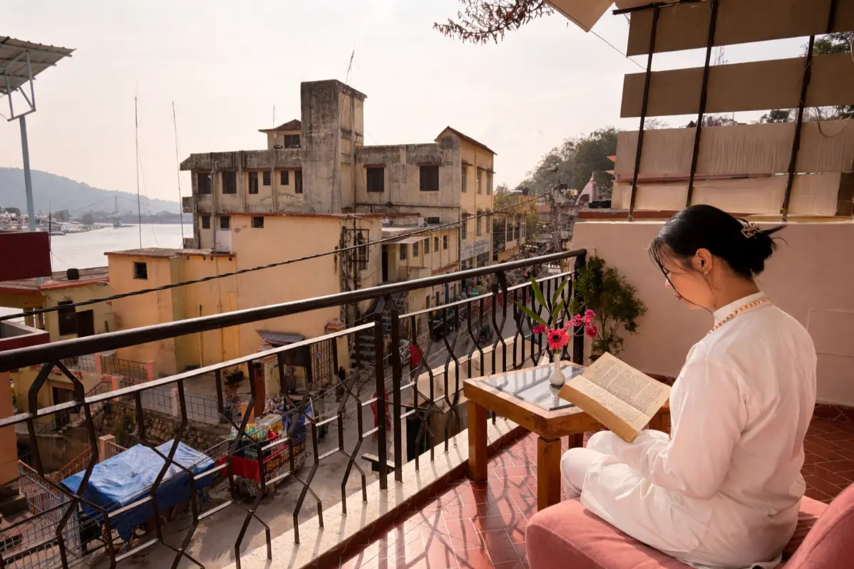 Rooms in Rishikesh near river Ganga and Ramjhula